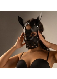 Черная маска  Собака  с ушками - Crazy Handmade - купить с доставкой в Ангарске