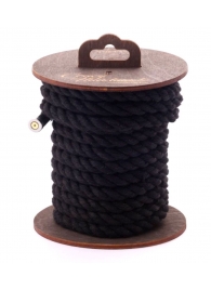 Черная хлопковая веревка для бондажа на катушке - 5 м. - Crazy Handmade - купить с доставкой в Ангарске
