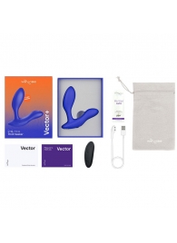 Синий анальный вибратор We-Vibe Vector+ - We-vibe - в Ангарске купить с доставкой