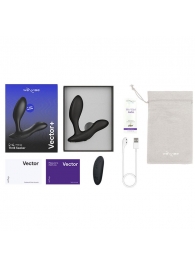 Черный анальный вибратор We-Vibe Vector+ - We-vibe - в Ангарске купить с доставкой