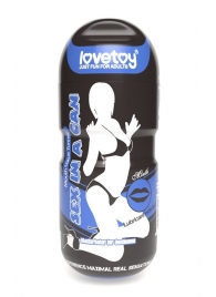 Мастурбатор-ротик с вибрацией Sex In A Can Mouth Lotus Tunnel - Lovetoy - в Ангарске купить с доставкой