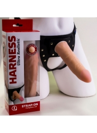 Страпон Харнесс из трусиков и насадки-фаллоса - 17,5 см. - LOVETOY (А-Полимер) - купить с доставкой в Ангарске