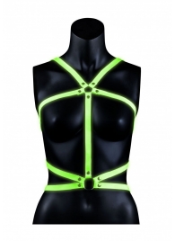 Портупея Body Harness с неоновым эффектом - размер L-XL - Shots Media BV - купить с доставкой в Ангарске