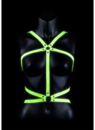 Портупея Body Harness с неоновым эффектом - размер L-XL - Shots Media BV - купить с доставкой в Ангарске