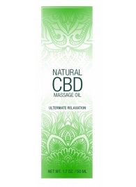 Массажное масло Natural CBD Massage Oil - 50 мл. - Shots Media BV - купить с доставкой в Ангарске