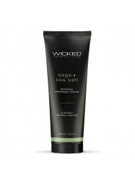 Массажный легкий крем WICKED Sage plus Sea Salt - 120 мл. - Wicked - купить с доставкой в Ангарске