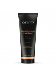 Массажный легкий крем WICKED Orange Blossom plus Patchouli - 120 мл. - Wicked - купить с доставкой в Ангарске