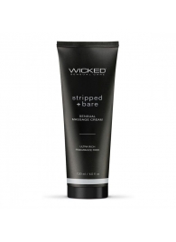 Массажный легкий крем WICKED Stripped plus Bare - 120 мл. - Wicked - купить с доставкой в Ангарске