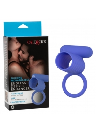 Синее эрекционное виброкольцо Silicone Rechargeable Endless Desires Enhancer - California Exotic Novelties - в Ангарске купить с доставкой