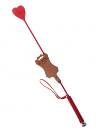 Стек с красным наконечником-сердечком - 70 см. - Sitabella - купить с доставкой в Ангарске