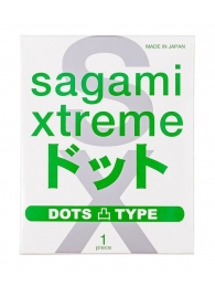 Презерватив Sagami Xtreme Type-E с точками - 1 шт. - Sagami - купить с доставкой в Ангарске