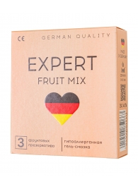 Ароматизированные презервативы EXPERT Fruit Mix - 3 шт. - Expert - купить с доставкой в Ангарске