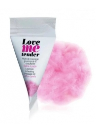 Съедобное согревающее массажное масло Love Me Tender Cotton Candy с ароматом сладкой ваты - 10 мл. - Love to Love - купить с доставкой в Ангарске