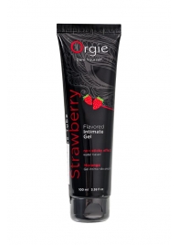 Интимный гель на водной основе Lube Tube Strawberry с клубничным вкусом - 100 мл. - ORGIE - купить с доставкой в Ангарске