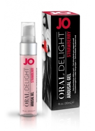 Клубничный лубрикант для оральных ласк Oral Delight Strawberry Sensation - 30 мл. - System JO - купить с доставкой в Ангарске