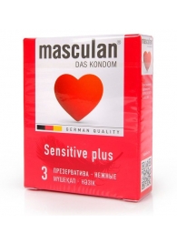 Презервативы Masculan Sensitive plus - 3 шт. - Masculan - купить с доставкой в Ангарске