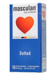 Презервативы с пупырышками Masculan Dotted - 10 шт. - Masculan - купить с доставкой в Ангарске