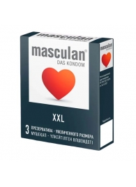 Презервативы увеличенного размера Masculan XXL - 3 шт. - Masculan - купить с доставкой в Ангарске