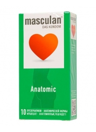 Презервативы анатомической формы Masculan Anatomic - 10 шт. - Masculan - купить с доставкой в Ангарске