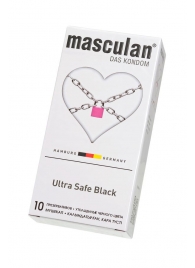 Ультрапрочные презервативы Masculan Ultra Safe Black - 10 шт. - Masculan - купить с доставкой в Ангарске