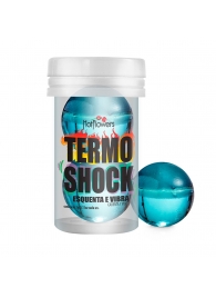 Интимный гель Termo Shock Hot Ball с разогревающе-покалывающим эффектом (2 шарика по 3 гр.) - HotFlowers - купить с доставкой в Ангарске