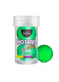 Лубрикант на силиконовой основе Hot Ball Plus с покалывающим эффектом (2 шарика по 3 гр.) - HotFlowers - купить с доставкой в Ангарске