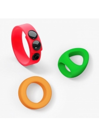 Набор из 3 разноцветных эрекционных колец Kit Neon Ring - Love to Love - в Ангарске купить с доставкой