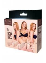 Набор из 3 мастурбаторов The Girl Next Door Tina - Dream Toys - в Ангарске купить с доставкой