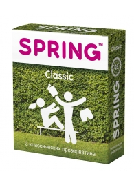 Классические презервативы SPRING CLASSIC - 3 шт. - SPRING - купить с доставкой в Ангарске