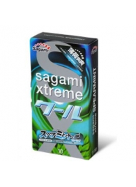 Презервативы Sagami Xtreme Mint с ароматом мяты - 10 шт. - Sagami - купить с доставкой в Ангарске