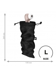 Черный мешочек для хранения игрушек Treasure Bag L - Satisfyer - купить с доставкой в Ангарске