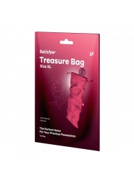 Розовый мешочек для хранения игрушек Treasure Bag XL - Satisfyer - купить с доставкой в Ангарске