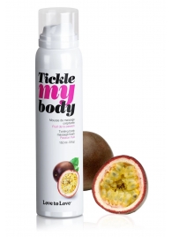 Массажная хрустящая пенка Tickle my body с ароматом маракуйи - 150 мл. - Love to Love - купить с доставкой в Ангарске