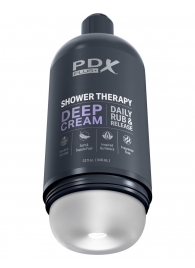 Мастурбатор в бутылке Shower Therapy Deep Cream - Pipedream - в Ангарске купить с доставкой