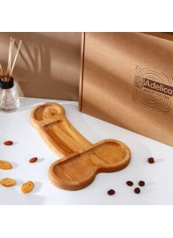 Деревянное блюдо для подачи в форме члена (32,5 х 20 х 1,7 см) - Сима-Ленд - купить с доставкой в Ангарске