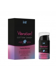 Жидкий вибратор Vibration Cotton Candy с ароматом сахарной ваты - 15 мл. - INTT - купить с доставкой в Ангарске