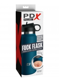 Мастурбатор-вагина в синей колбе F*ck Flask - Pipedream - в Ангарске купить с доставкой