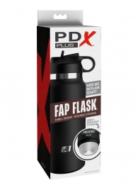 Черный мастурбатор в виде бутылки Fap Flask - Pipedream - в Ангарске купить с доставкой