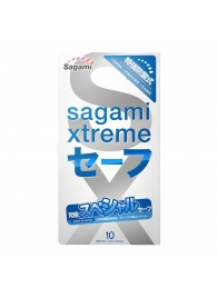 Презервативы Sagami Xtreme Ultrasafe с двойным количеством смазки - 10 шт. - Sagami - купить с доставкой в Ангарске