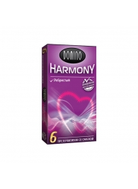 Презервативы с рёбрышками Domino Harmony - 6 шт. - Domino - купить с доставкой в Ангарске