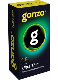 Прозрачные ультратонкие презервативы Ganzo Ultra thin - 15 шт. - Ganzo - купить с доставкой в Ангарске