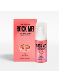 Жидкий вибратор Nuei Rock Me! с ароматом клубники - 20 мл. - Nuei cosmetics - купить с доставкой в Ангарске