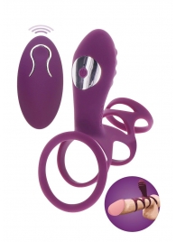Фиолетовая эрекционная вибронасадка Halo Halo C-Ring Sleeve - Toy Joy - в Ангарске купить с доставкой