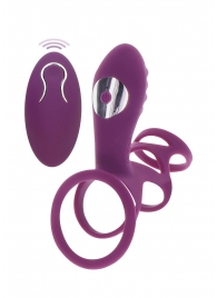 Фиолетовая эрекционная вибронасадка Halo Halo C-Ring Sleeve - Toy Joy - в Ангарске купить с доставкой