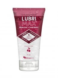 Интимный гель-смазка на водной основе Lubrimax Magic Cherry - 75 мл. - ИнтелБИО - купить с доставкой в Ангарске