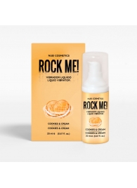 Жидкий вибратор Nuei Rock Me! с ароматом печенья и сливок - 20 мл. - Nuei cosmetics - купить с доставкой в Ангарске