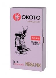 Презервативы OKOTO Mega Mix - 12 шт. - Sitabella - купить с доставкой в Ангарске