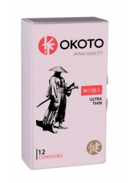 Тонкие презервативы OKOTO Ultra Thin - 12 шт. - Sitabella - купить с доставкой в Ангарске