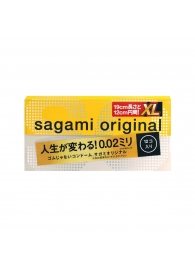 Презервативы увеличенного размера Sagami Original 0.02 XL-size - 12 шт. - Sagami - купить с доставкой в Ангарске