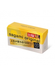 Презервативы увеличенного размера Sagami Original 0.02 XL-size - 12 шт. - Sagami - купить с доставкой в Ангарске